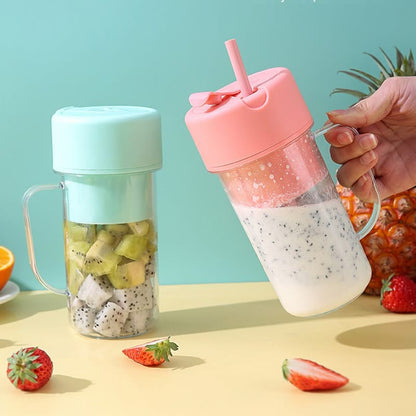 Mug Shaped Portable Blender With Straw | Rechargeable