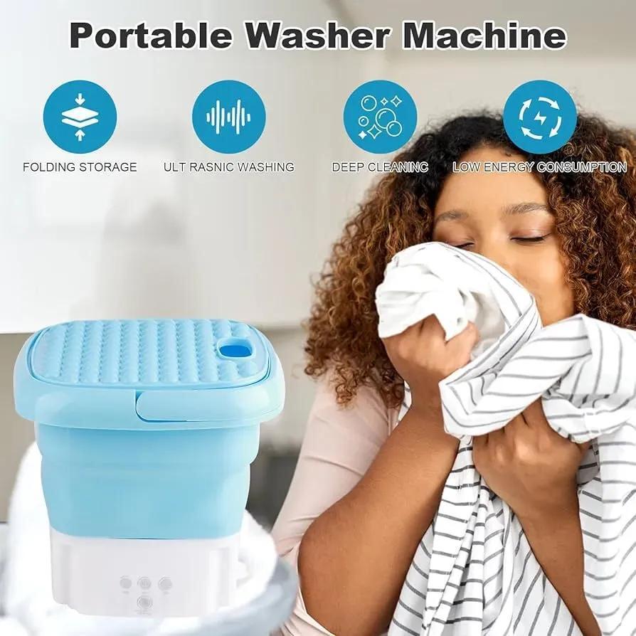 Mini Semi-Automatic Folding Washing Machine with Dryer –SUBKUSH