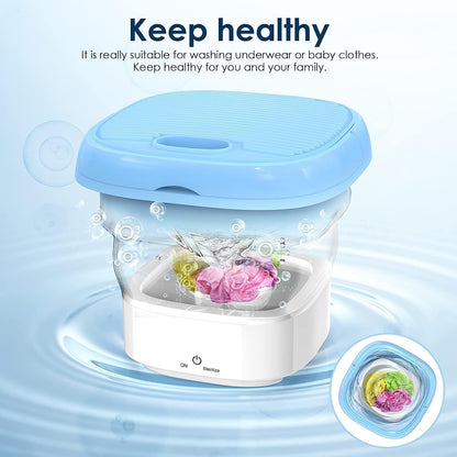 Mini Semi-Automatic Folding Washing Machine with Dryer –SUBKUSH