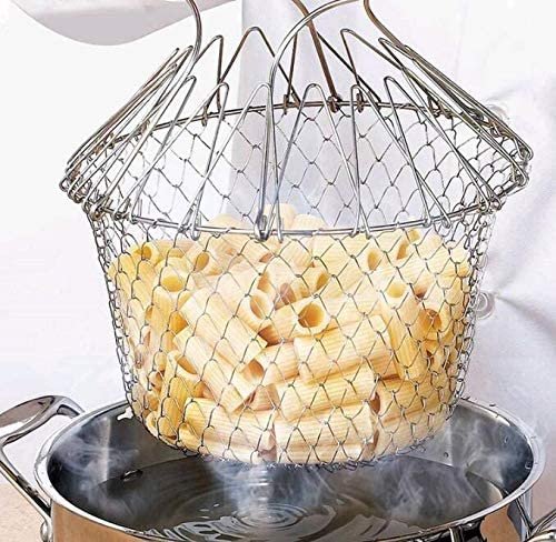 Stainless Steel Multifunctional Folding Frying  Basket(12 in 1 Kitchen Tool).
