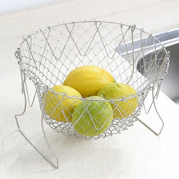 Stainless Steel Multifunctional Folding Frying  Basket(12 in 1 Kitchen Tool).