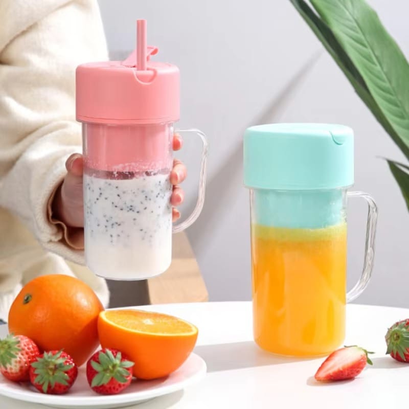 Mug Shaped Portable Blender With Straw | Rechargeable