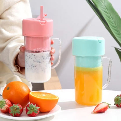 Mug Shaped Portable Blender With Straw | Rechargeable
